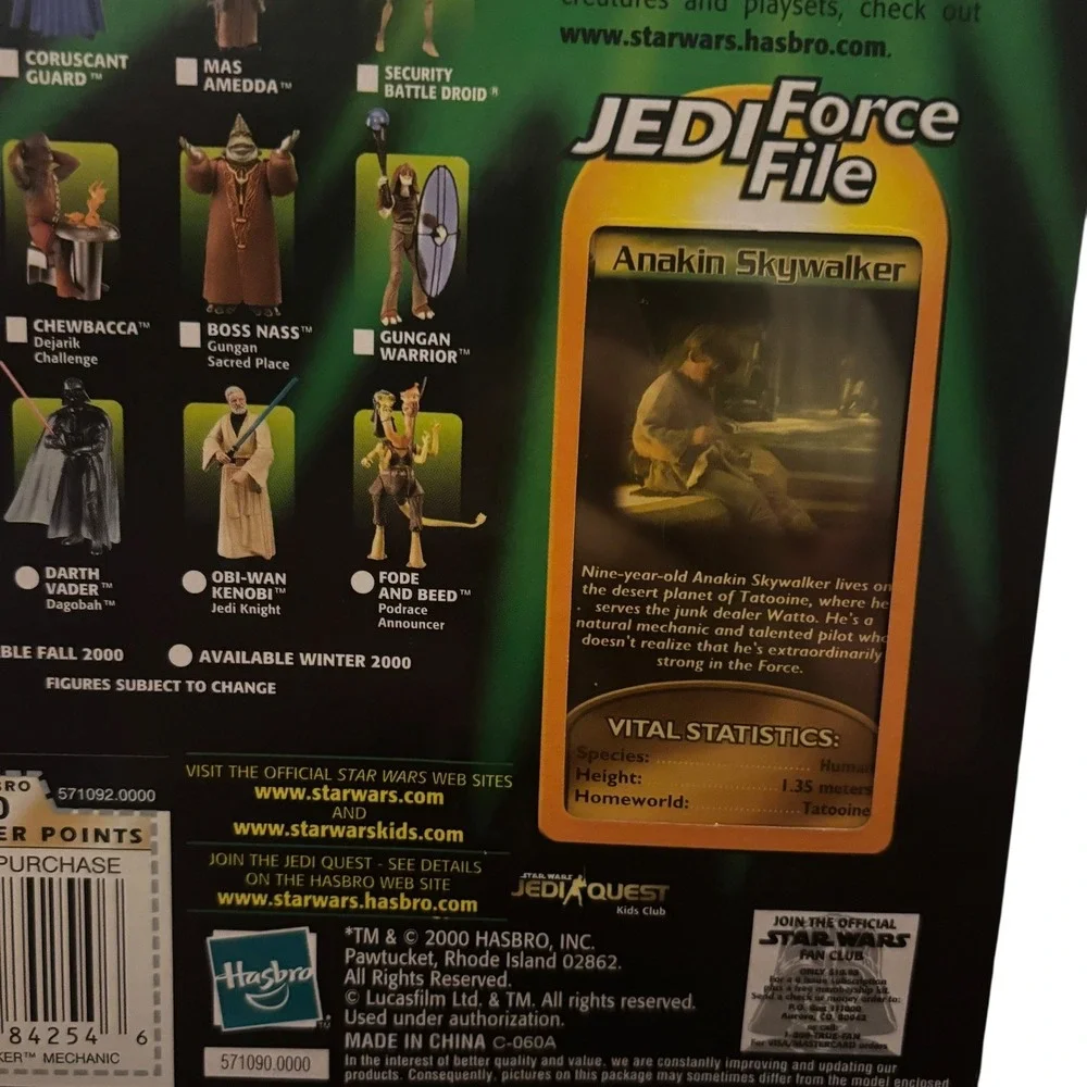 Star Wars Power of the Jedi Anakin Skywalker Mechanic Action Figure New‎